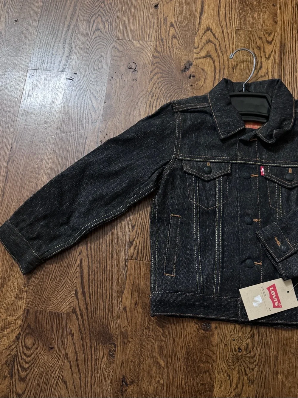 Levi's Kids Black Denim Trucker Jacket